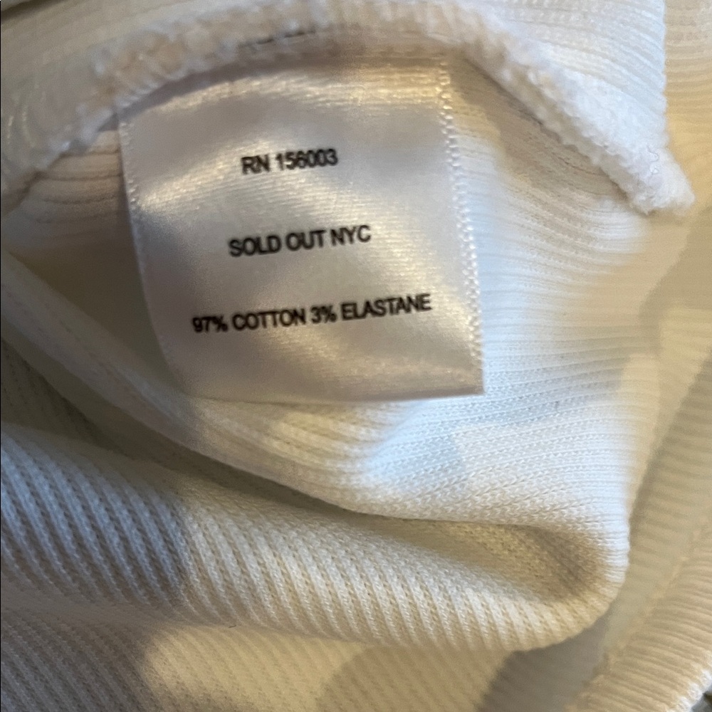 One-Shoulder White Tank Top - Picture 3 of 5